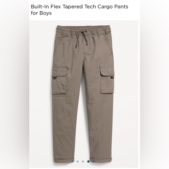 Old Navy boys tech taper cargo pants - Picture 4 of 11